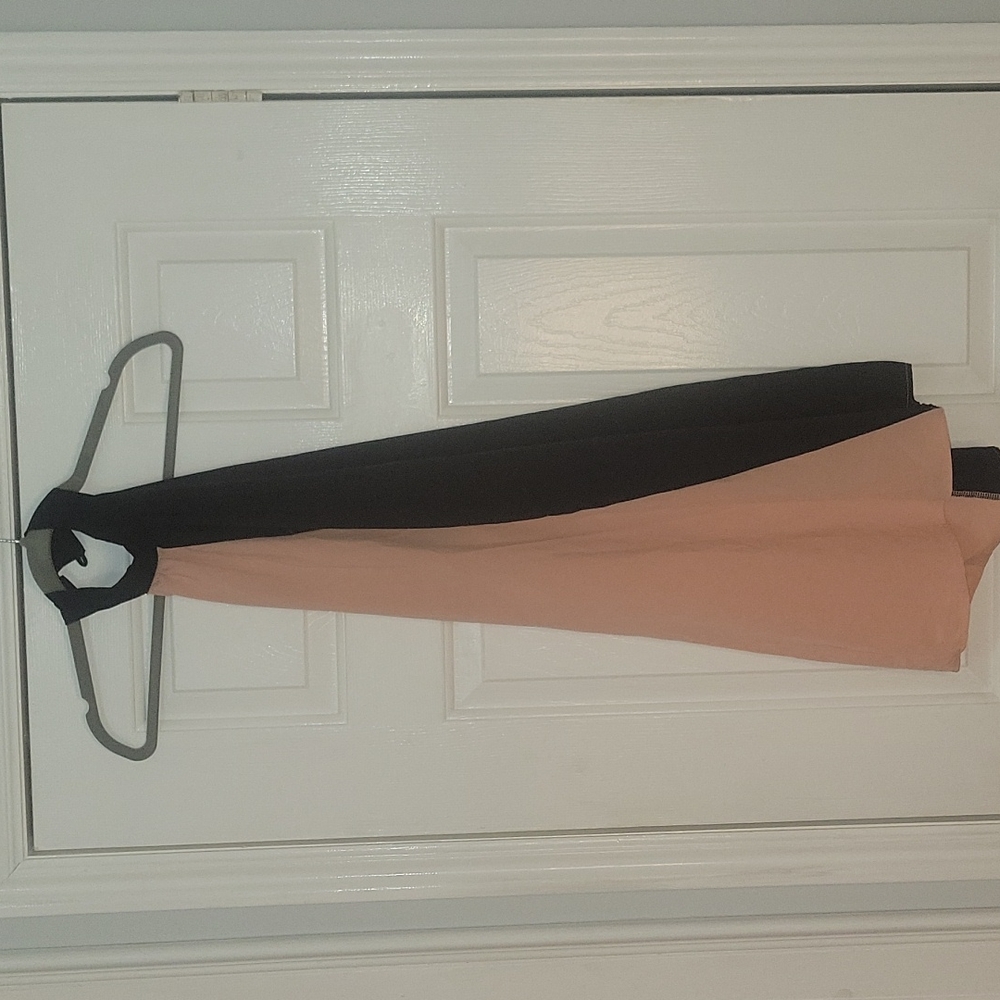 Pink& Black Halter Dress